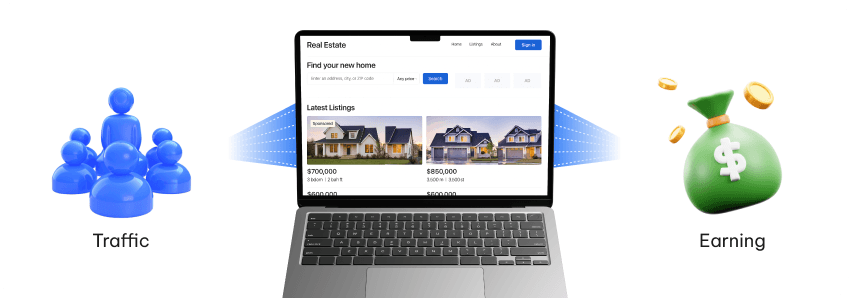 Earning Money from Real Estate Traffic