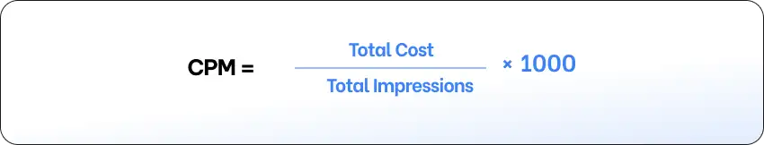 CPM in Advertising: What It Is, How to Calculate It, When to Use It, and How to Reduce CPM Costs 2 Formula for Calculating CPM