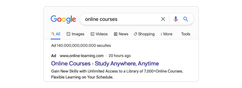 Google - Search Ad