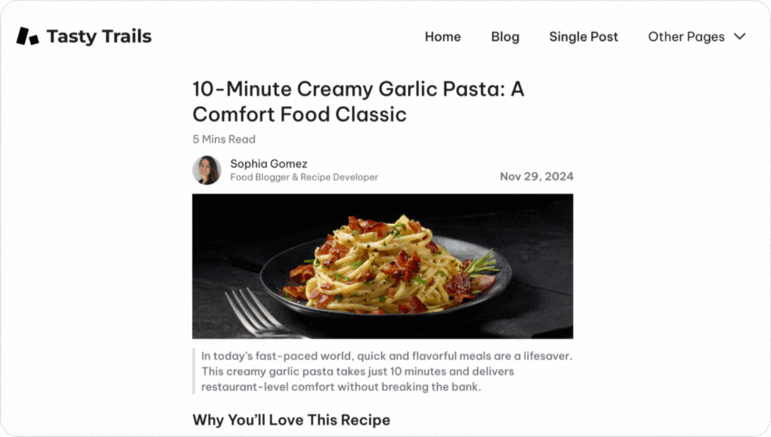 In-page push Ads