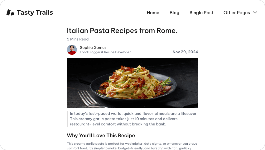 Blog Example
