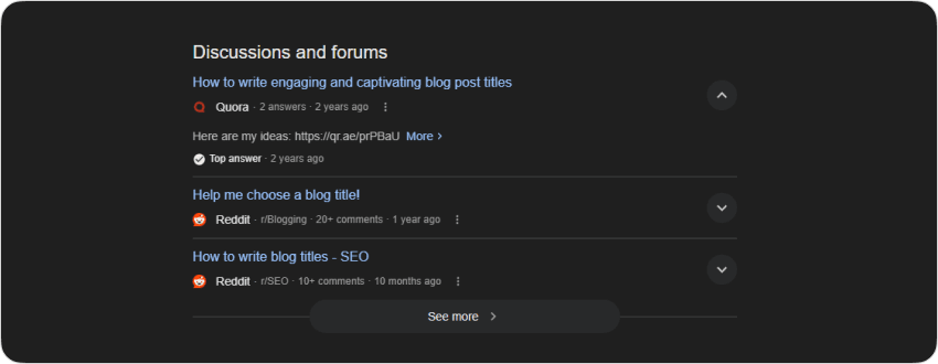 Discussion And Forum