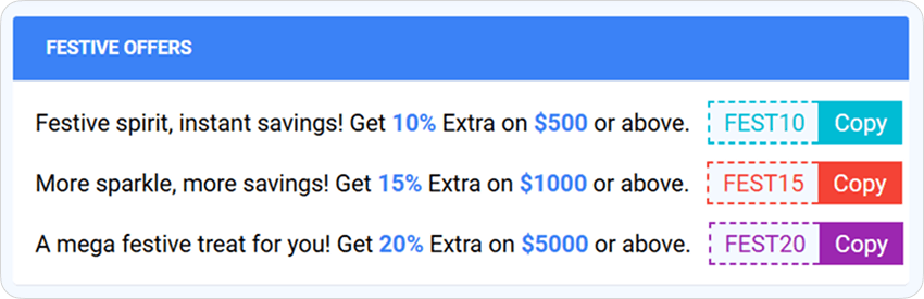 Festive Offers