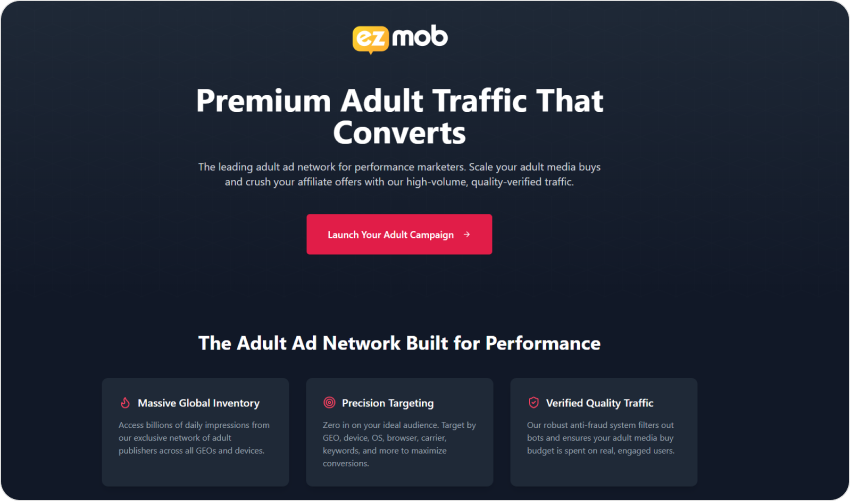 Top 10 Adult Advertising Networks In 2026 9 Ezmob - Adult Advertising