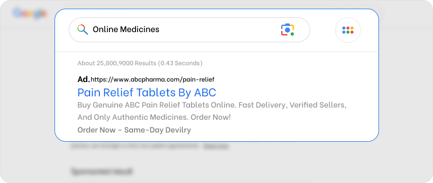 Medicines - Search Ads