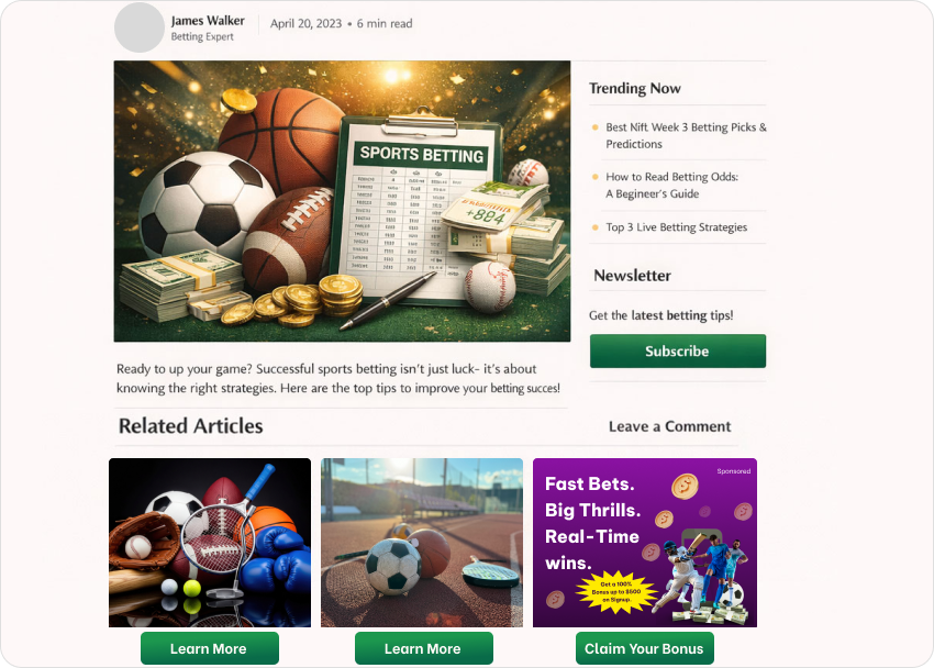 Native Ads In Igaming