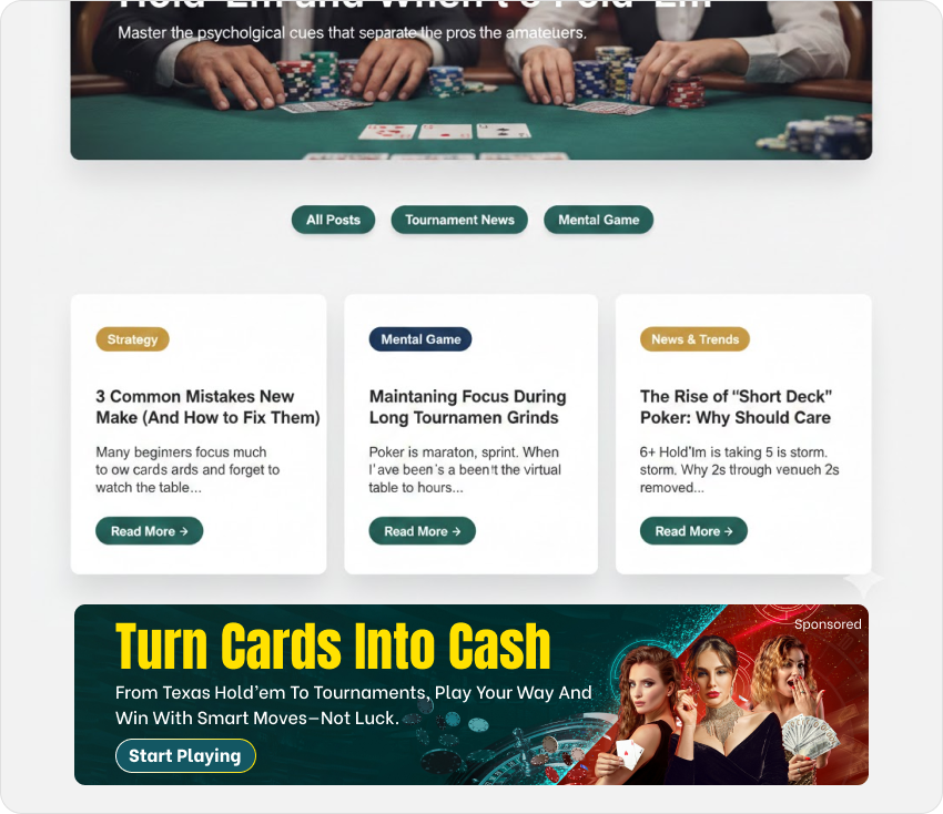 Poker Banner Ad