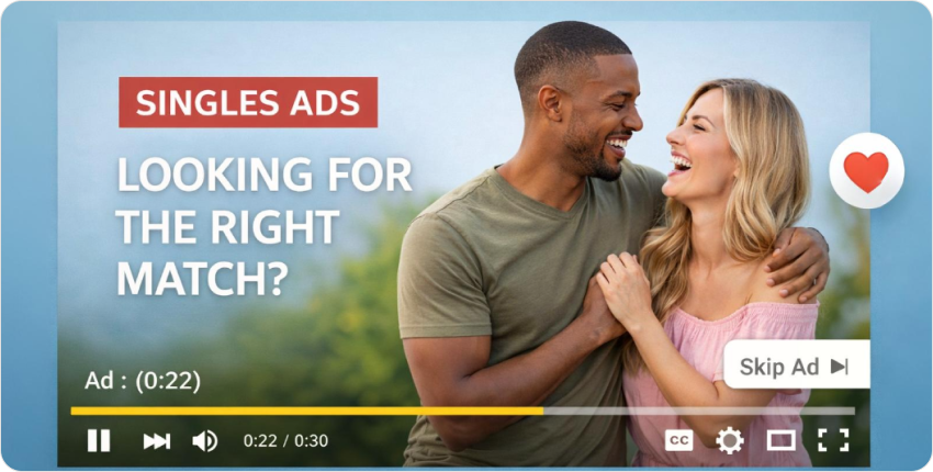 Singles Video Ads