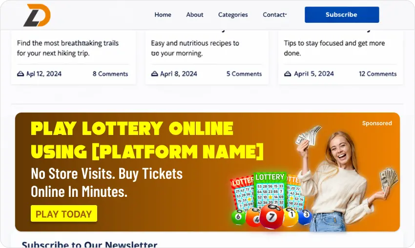 Lottery - Banner Ad