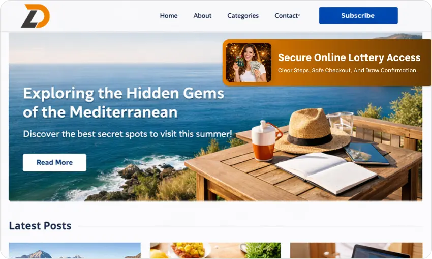 Lottery - In-Page Push Ad