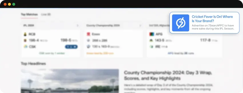 In-Page Push Ad Example 