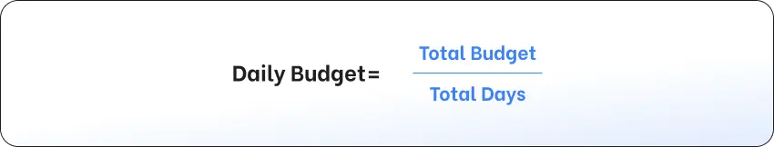 Daily Budget Pacing Formula 