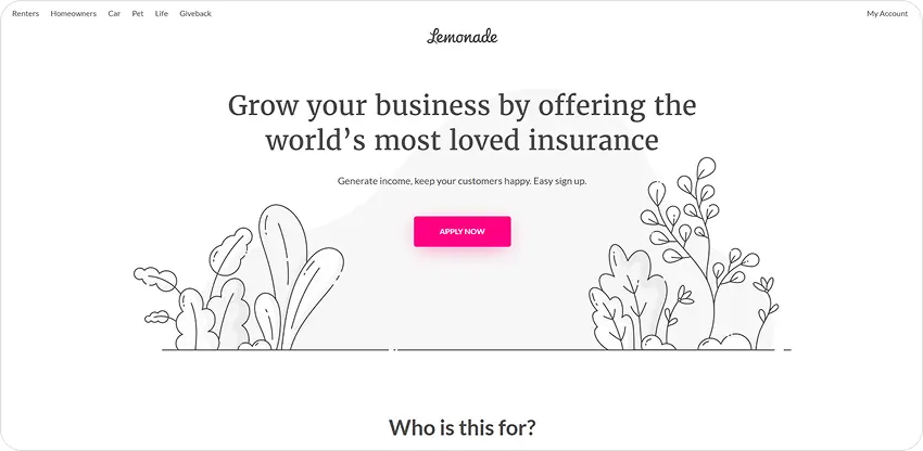 Lemonade Affiliate Program