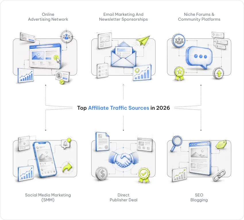The Top Traffic Sources for Affiliates to Grow Revenue in 2026 2 Top Affiliate Traffic Sources in 2026