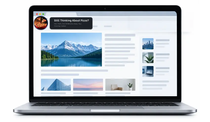 Push Traffic Explained: How It Works, Costs, and Best Verticals 3 In Page Push Ad